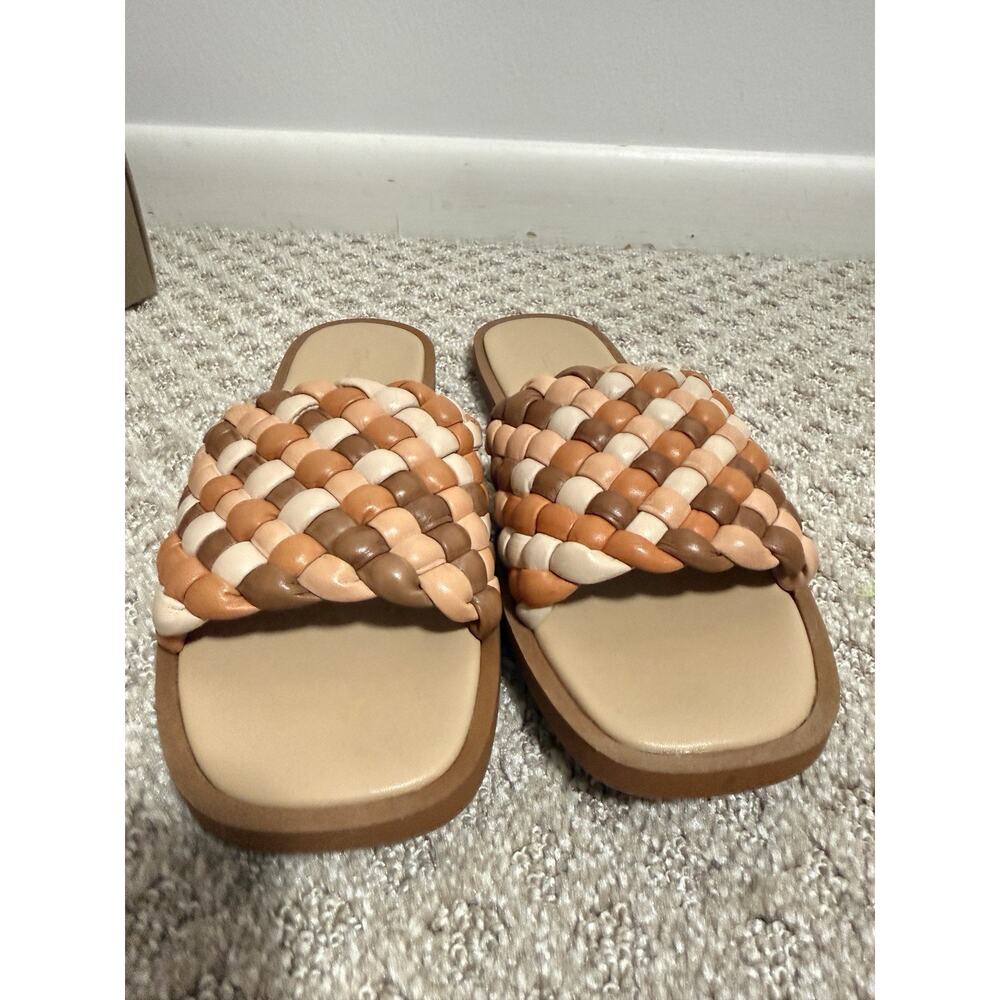 Madewell Women's Nora Puffy Woven Slide Multi-Mulled Cider Size 8 Flats - Picture 6 of 7